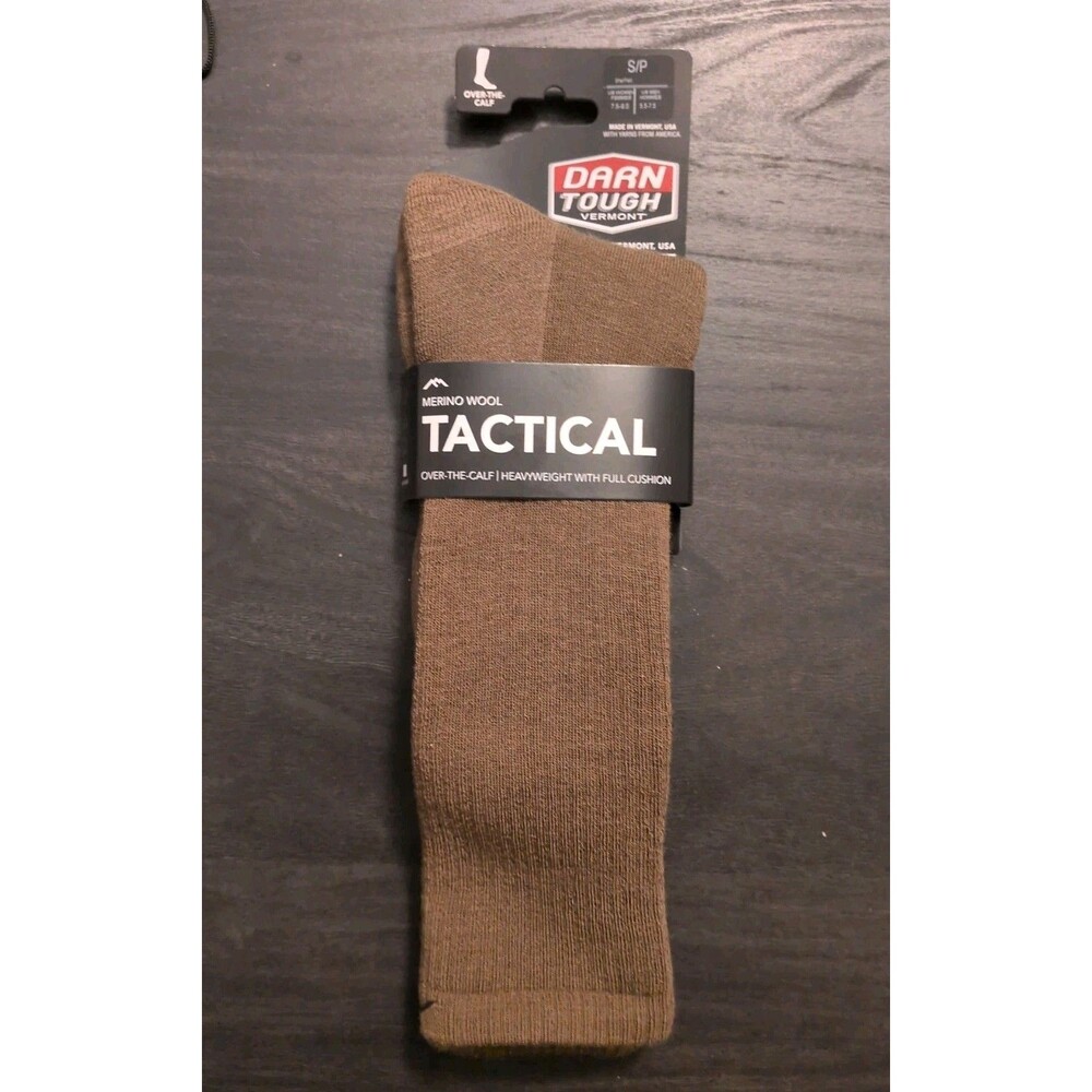 DARN TOUGH T450 Coyote Over Calf Heavyweight Tactical Sock Full Cushion Small